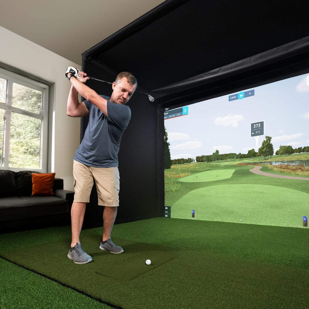 Uneekor QED Carl's Place Pro Premium Golf Simulator Package