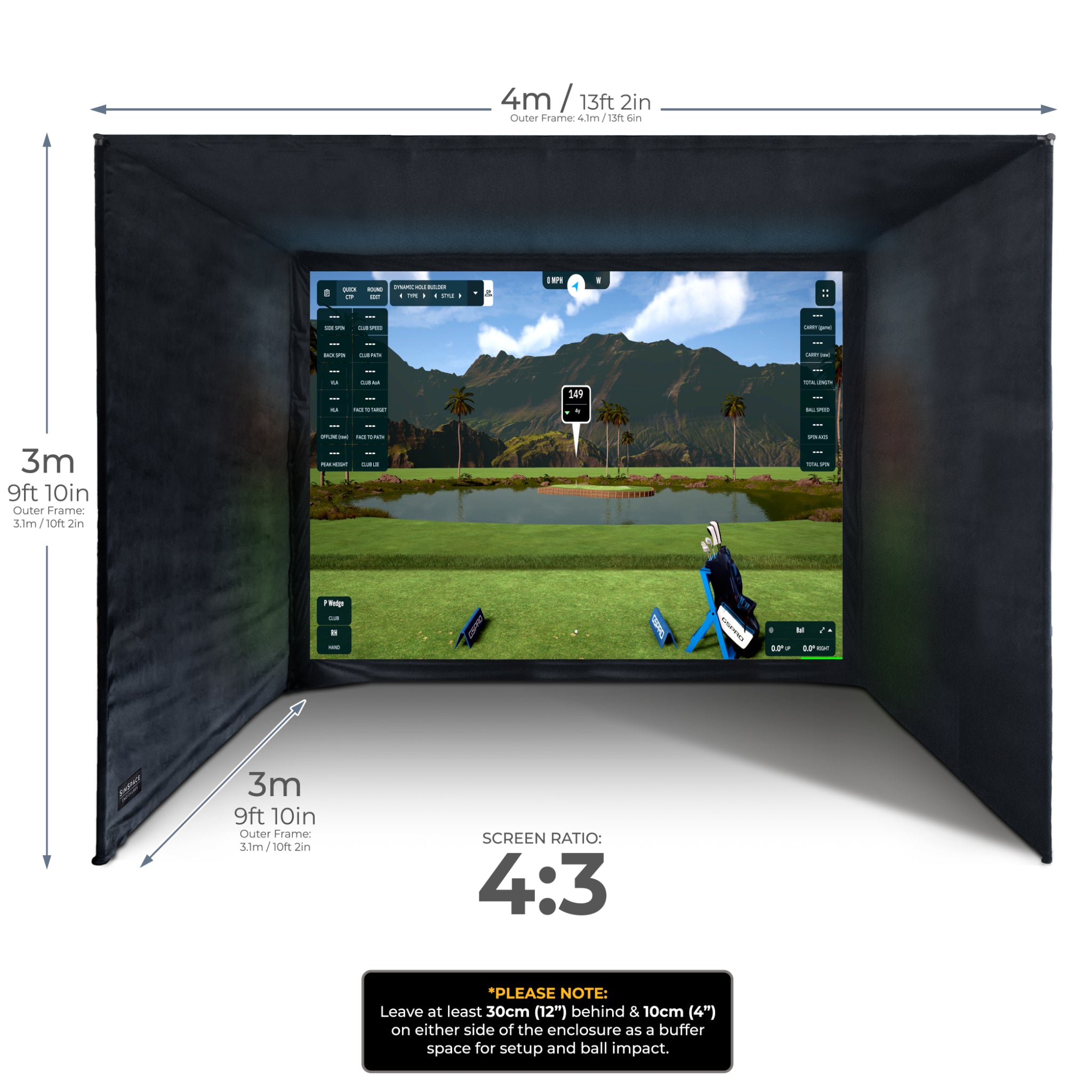SimSpace Golf Simulator Enclosure