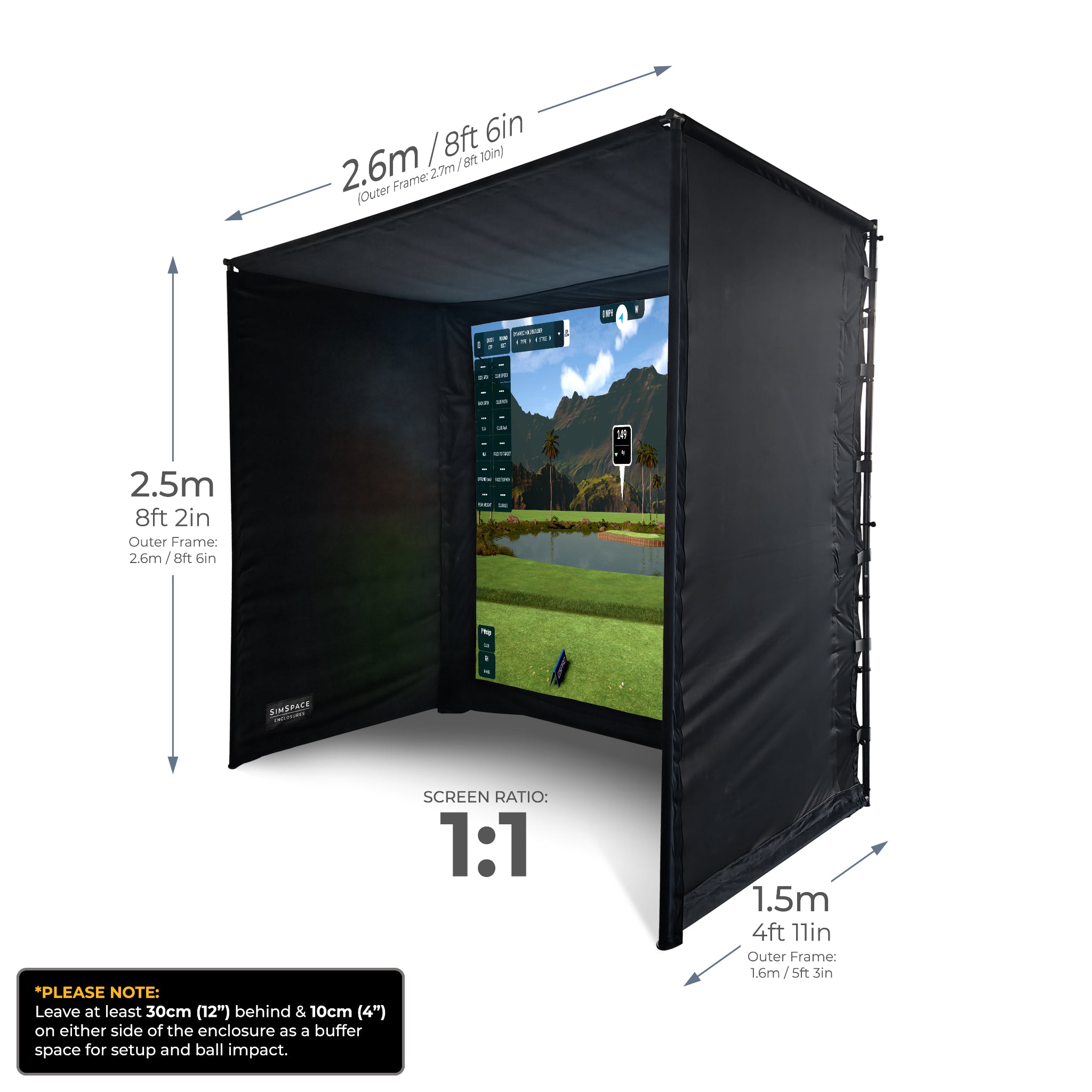 SimSpace Golf Simulator Enclosure
