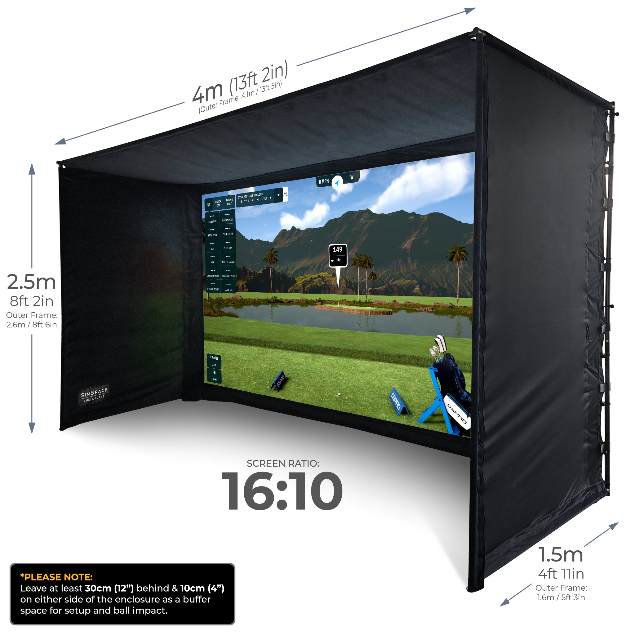 SimSpace Golf Simulator Enclosure
