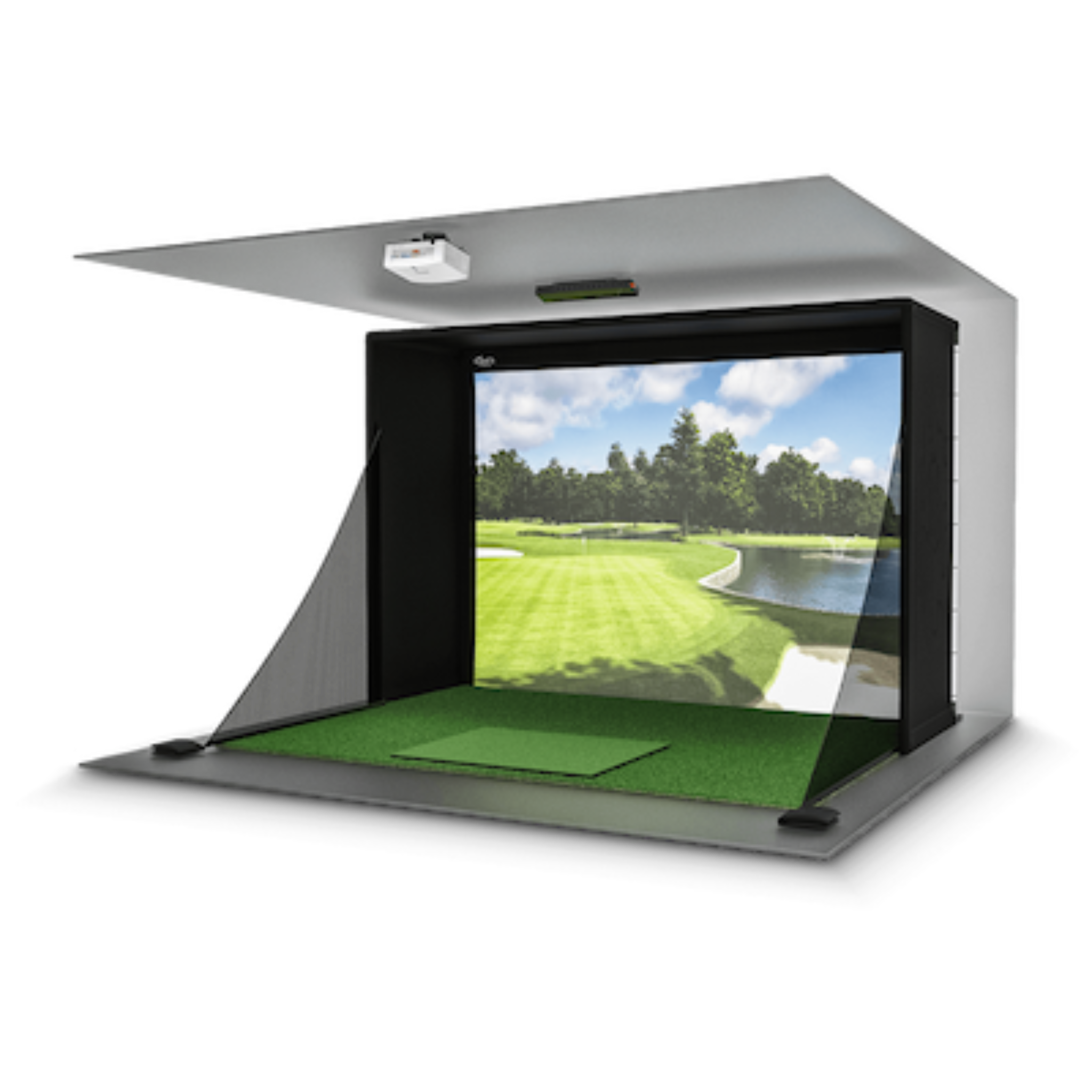 Uneekor EYE XO Carl's Place Pro Premium Golf Simulator Package