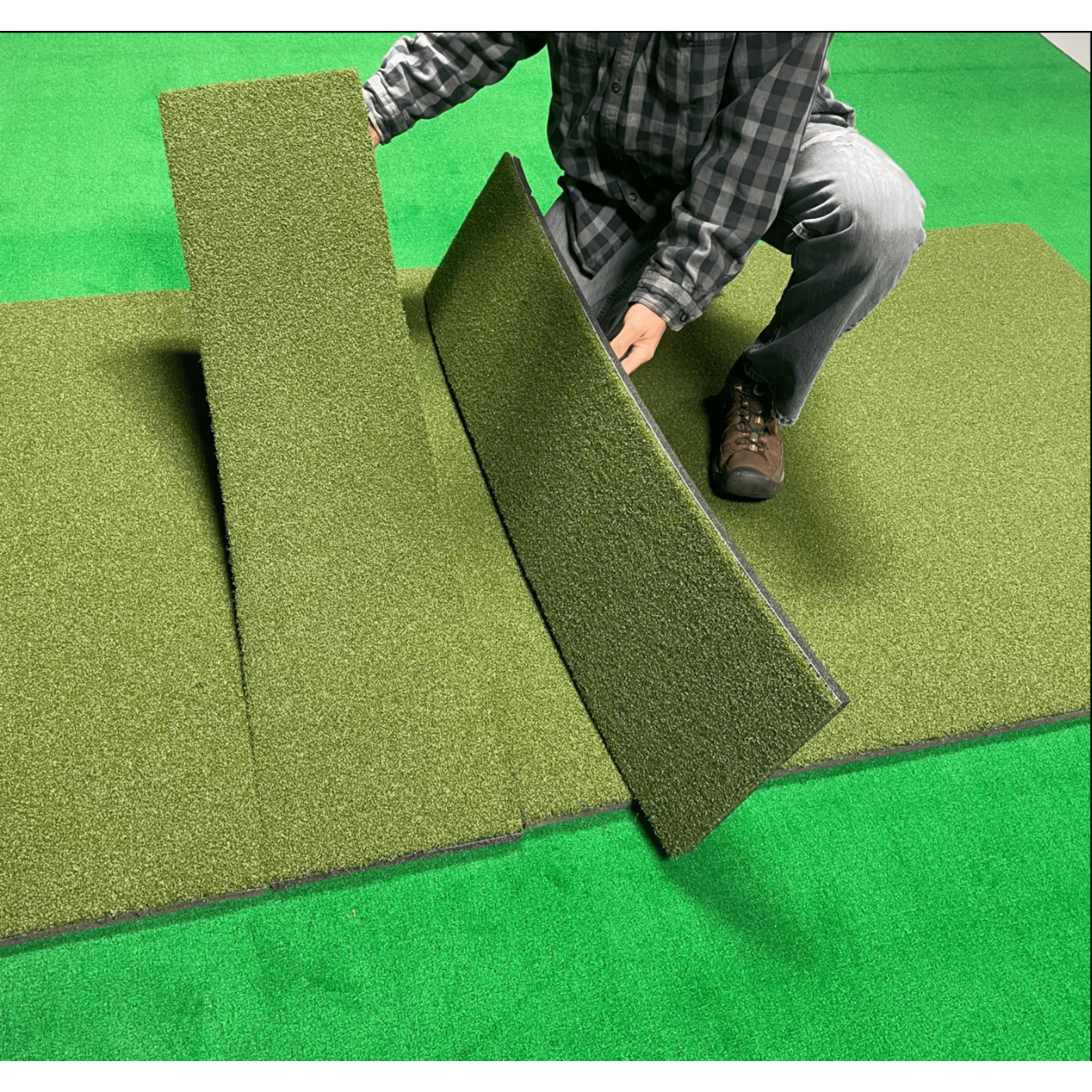 Big Moss Hitting Mats and Strips Big Moss True Launch PLUS R/L Hitting Mat with Strips