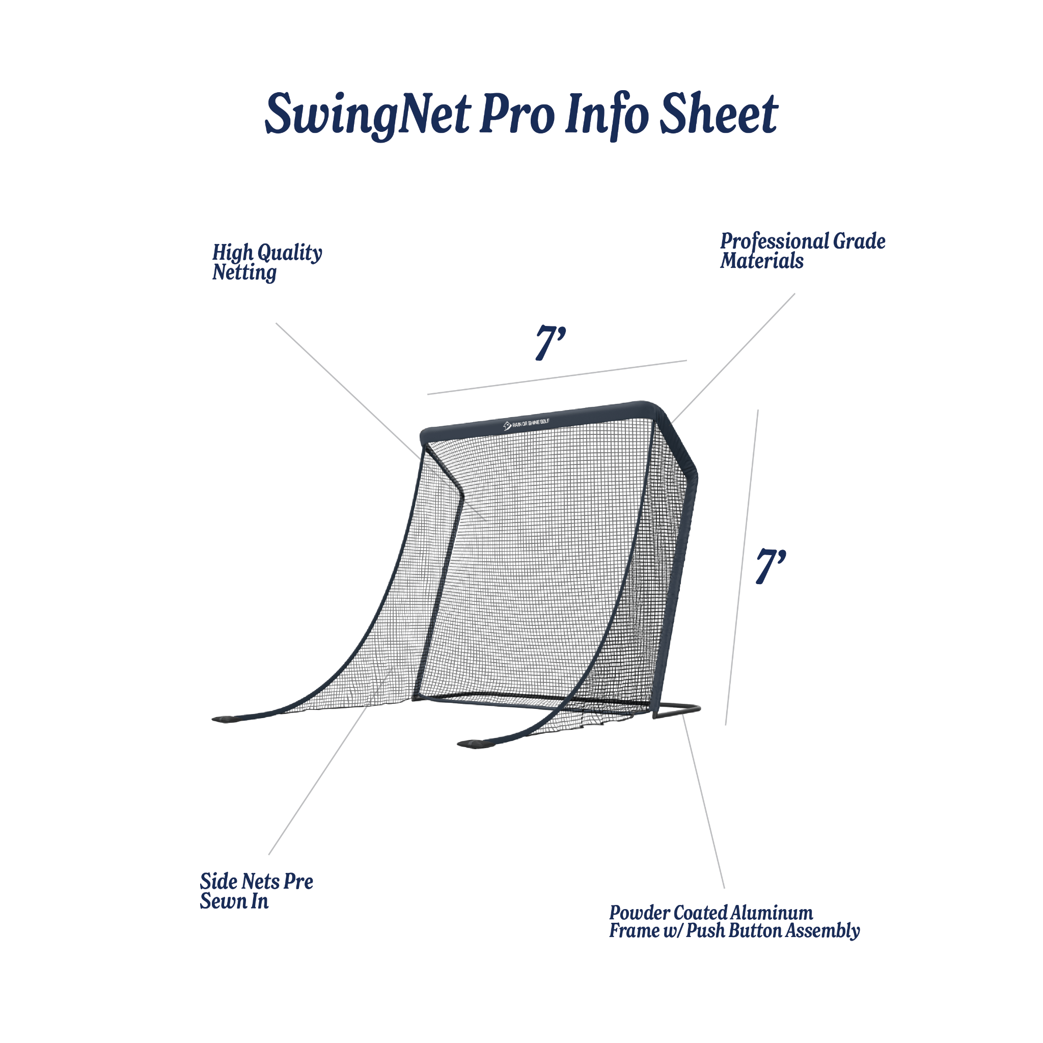 Rain or Shine Golf Nets Rain or Shine SwingNet Pro Golf Net