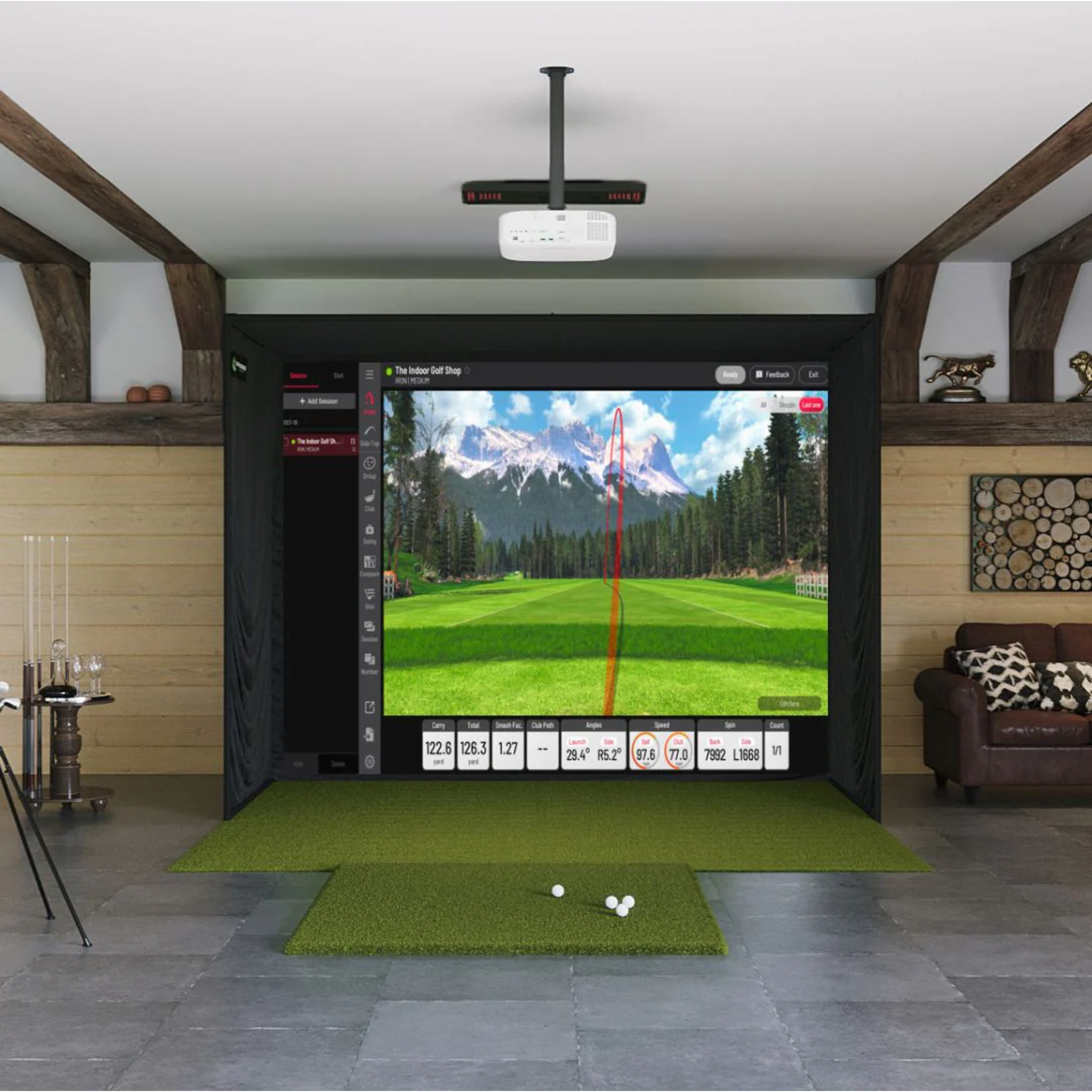 Uneekor EYE XO2 SIG10 Golf Simulator Package