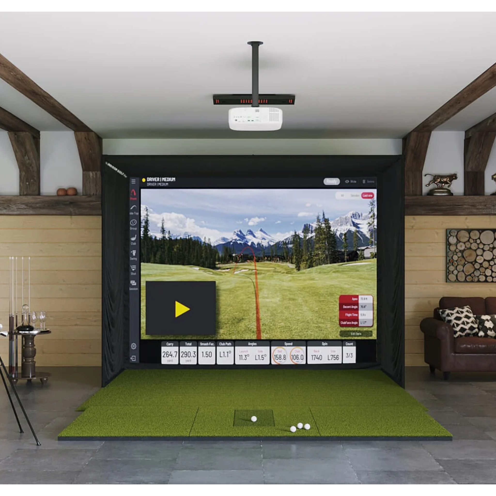 Uneekor EYE XO SIG10 Golf Simulator Package