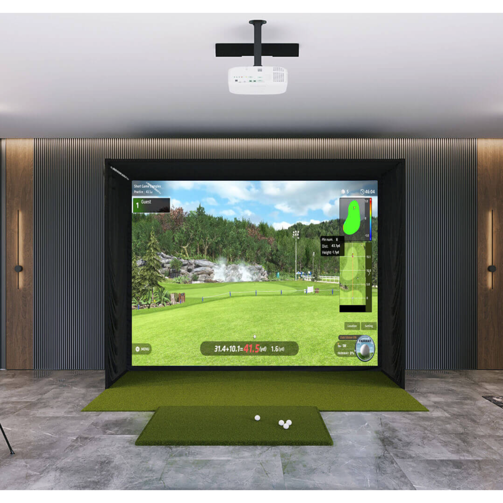 Uneekor QED SIG10 Golf Simulator Package