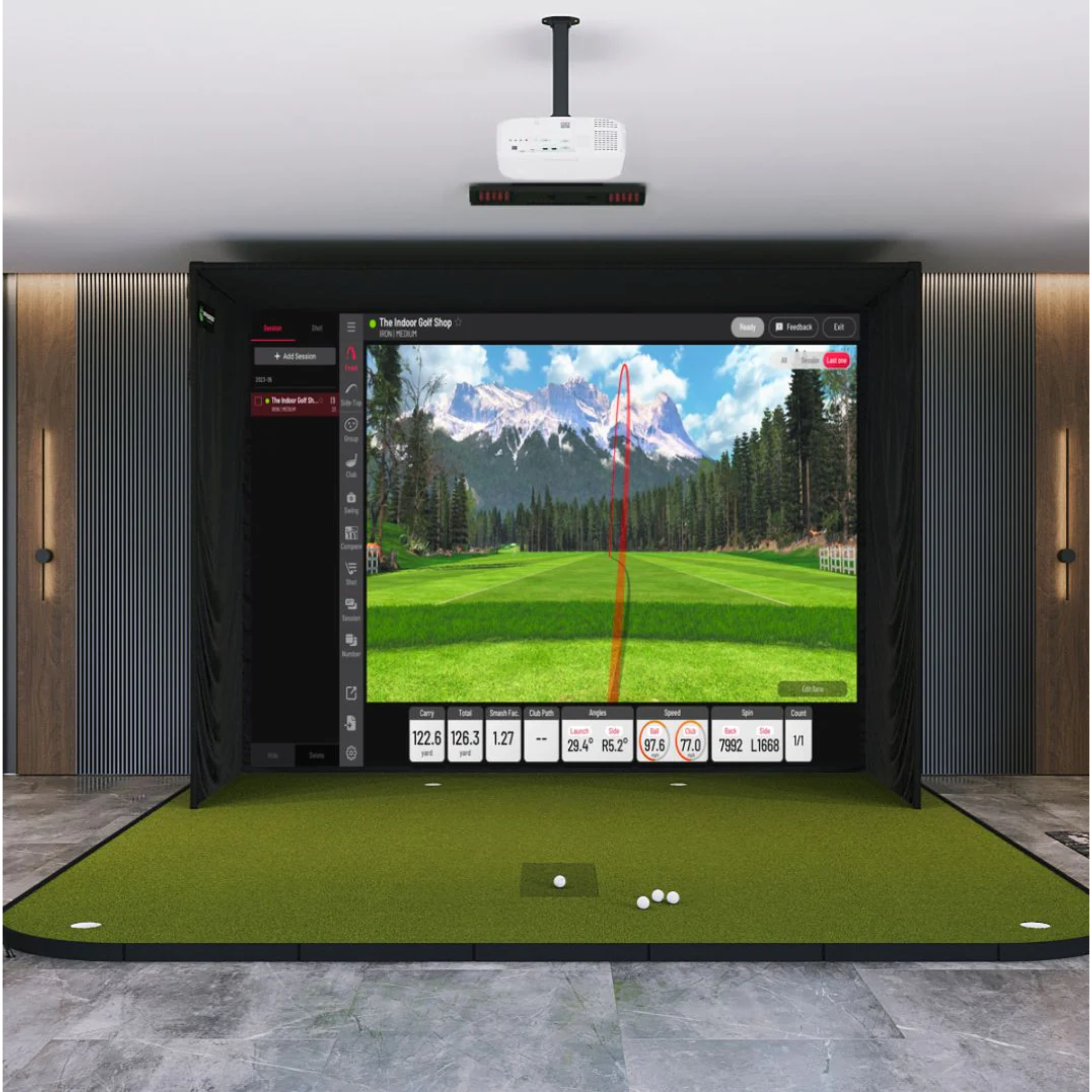 Uneekor EYE XO2 SIG12 Golf Simulator Package