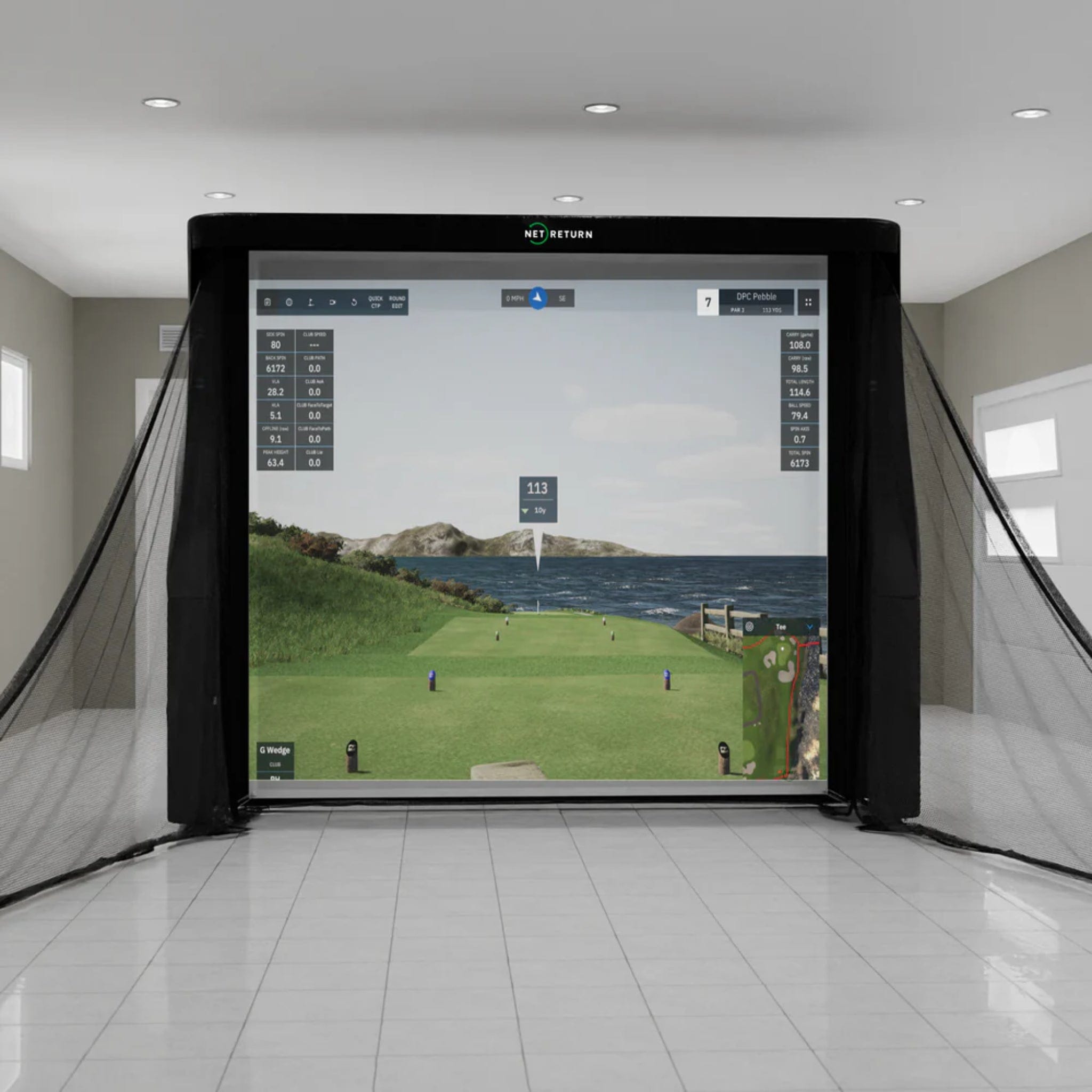 The Net Return Golf Enclosures The Net Return Golf Simulator Bay