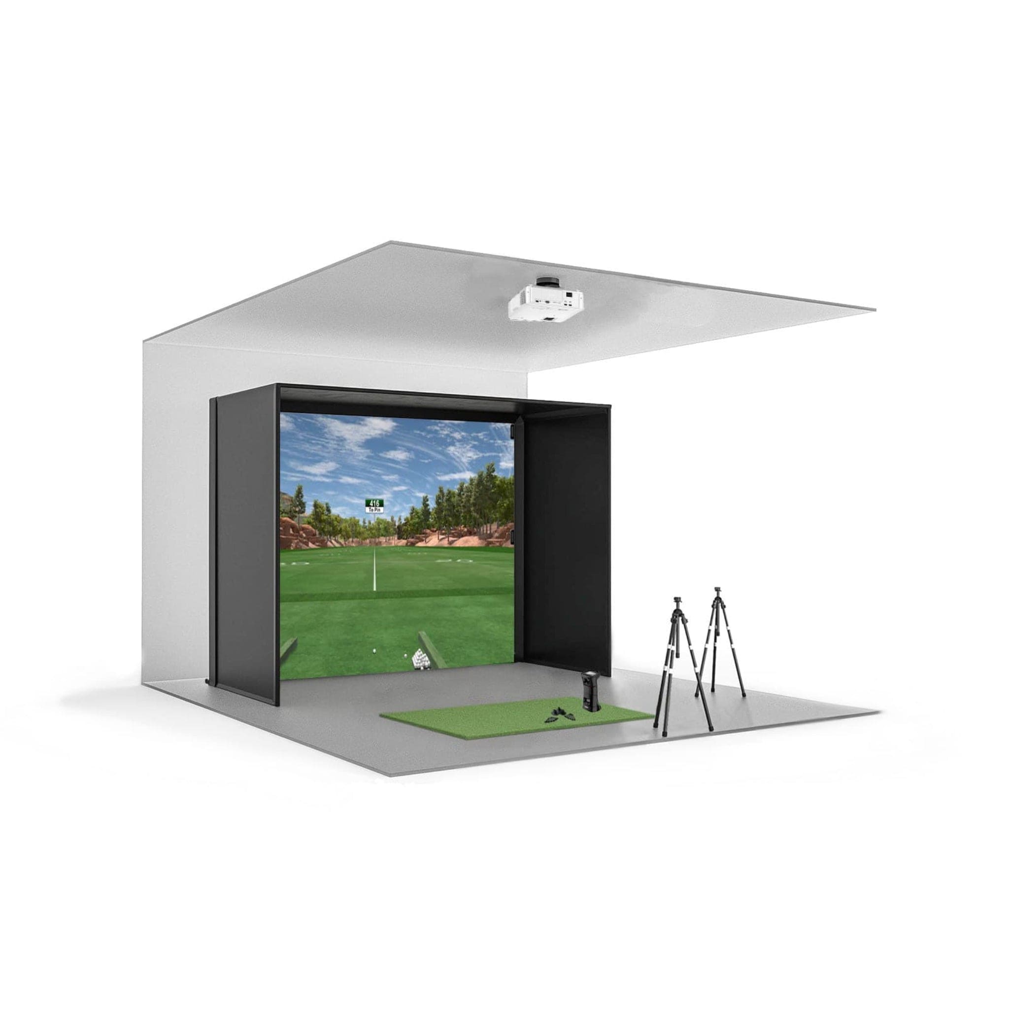 Uneekor Golf Simulator Uneekor EYE Mini x Carl's Place Pro Premium Golf Simulator Package